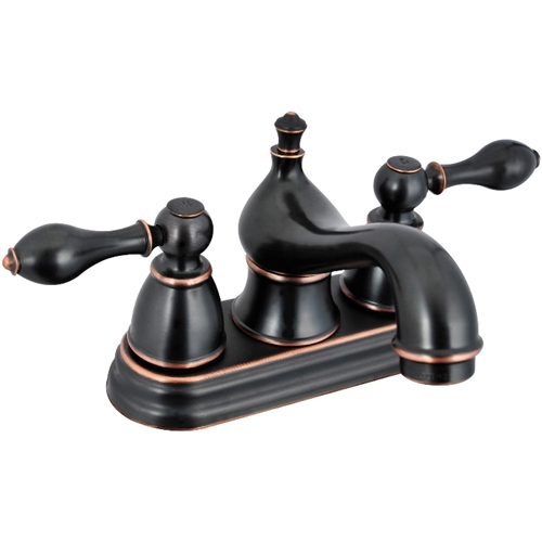 Bathroom Vanity Sink 4" Centerset Lavatory Faucet Oil Rubbed Bronze